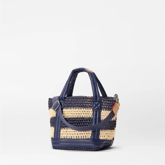 MZ Wallace Navy and Tan Woven Tote - Picture 3 of 5